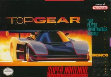 SNES Top Gear cover art